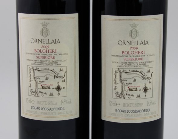 Ornellaia Bolgheri Superiore, Tuscany, Italy, 2009 (375 ml)