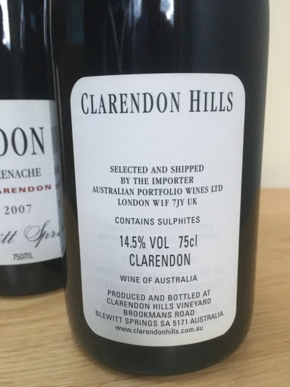 Clarendon Hills Blewitt Springs Grenache 2007 (JO 95 pts) - No Reserve 
