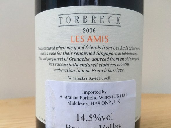 Torbreck Les Amis 2006 (RP 94 pts)