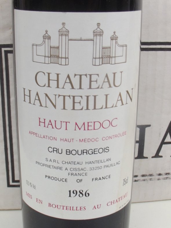 1986 Château HANTEILLAN   Haut-Médoc Cru Bourgeois