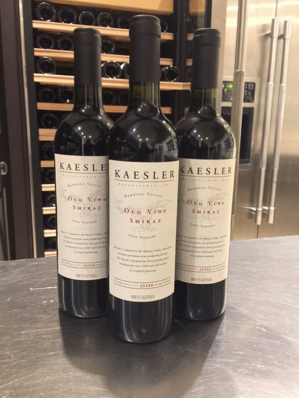 KAESLER OLD VINE SHIRAZ 2007 JH 94 PTS X3