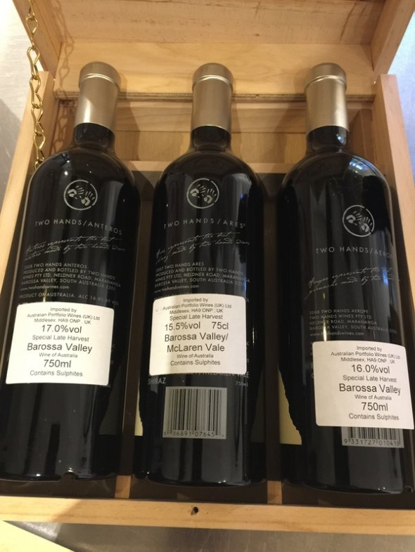 Two Hands boxed gift set of Anteros 2008 Ares 2007 & Aerope 2008 