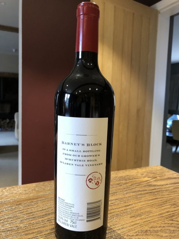 Barney's Block Shiraz Single Vineyard - 2008 - 94 pts!