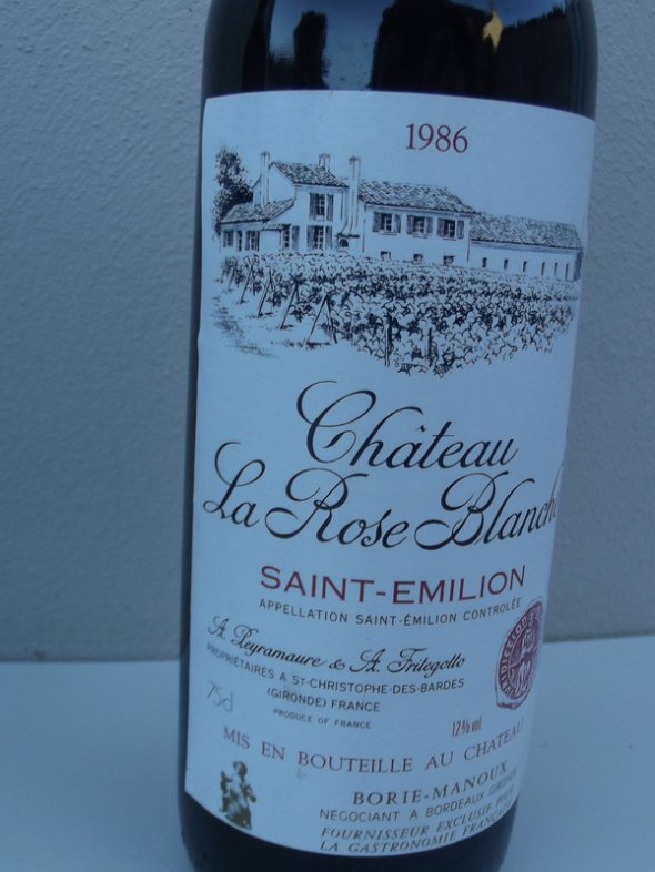 1986 Château LA ROSE BLANCHE / St Emilion