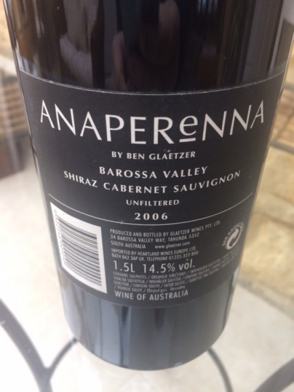 Glaetzer Anaperenna Godolphin Barossa Valley 2006 MAGNUM
