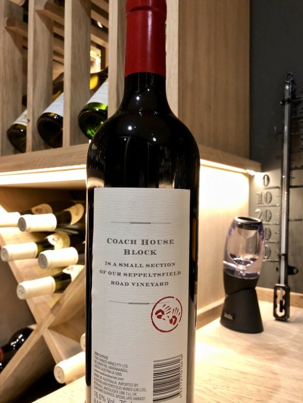 Coach House Block Shiraz Single Vineyard 2008 - 92 pts!