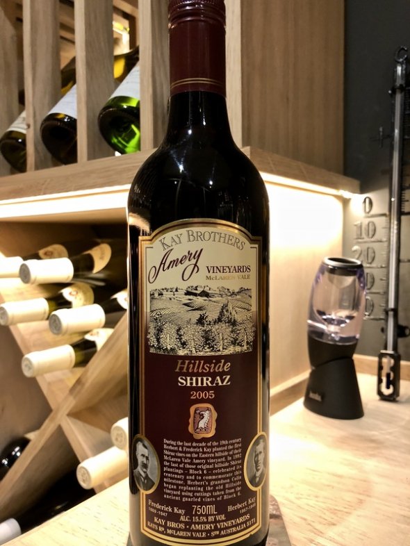 2005 Kay Brothers Hillside Shiraz - 96 pts! - a magnificent wine