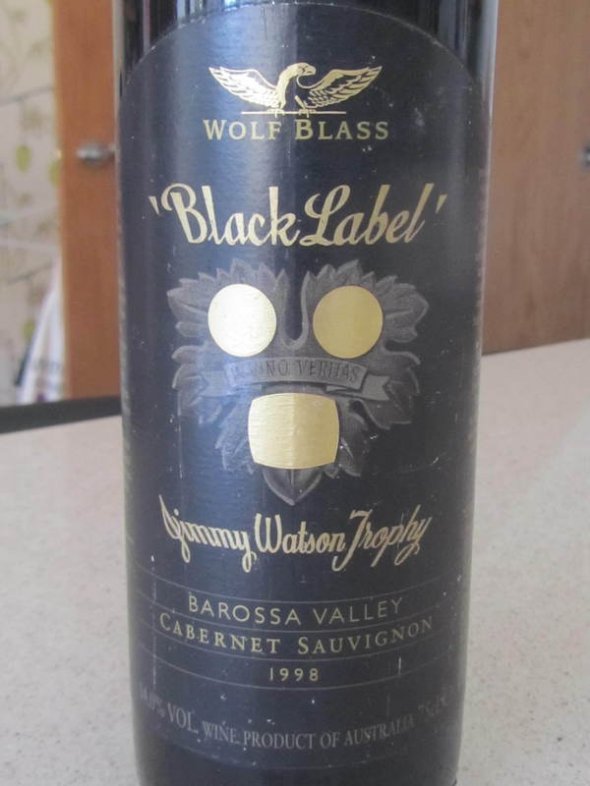 1998 Wolf Blass Black Label Shiraz JH 96pts