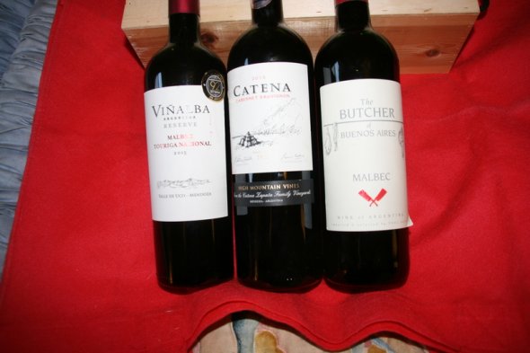 3 Bt Argentinian Wine Catena,Vinalba,The Butcher of Buenos Aires.