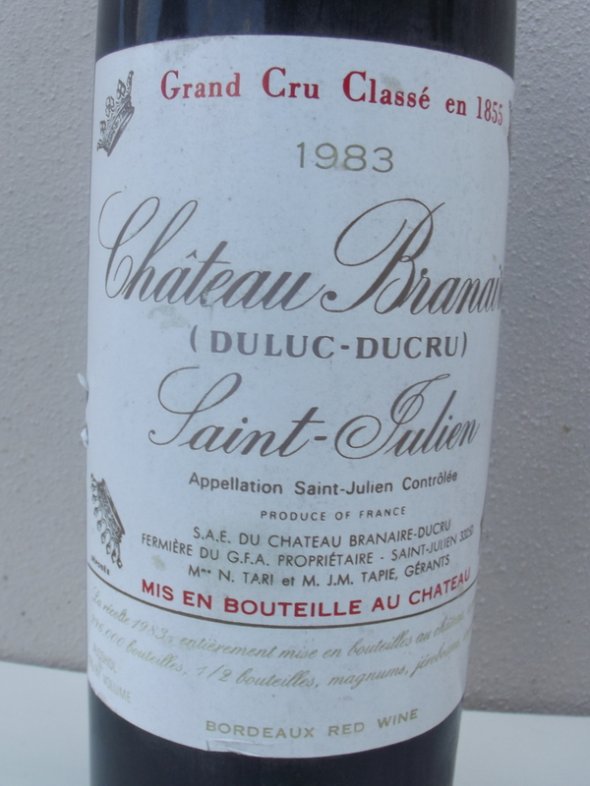 1975 Château BRANAIRE DUCRU / St Julien 4th Growth