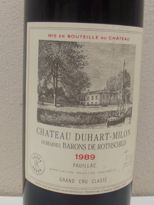 1989 Château DUHART-MILON  Rothschild / Pauillac 4th Growth