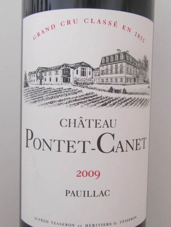 Pontet Canet 2009   100 Parker Points