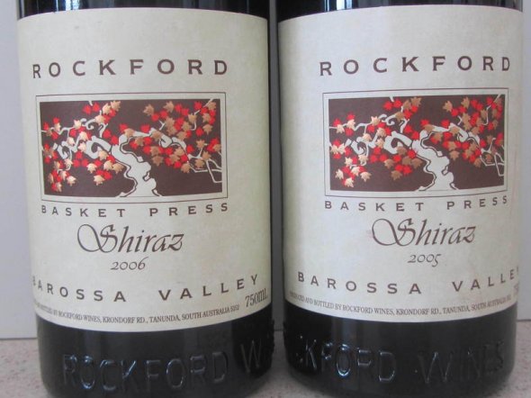 Rockford Basket Pressed Shiraz 2005 & 2006 ( 2 bottles )