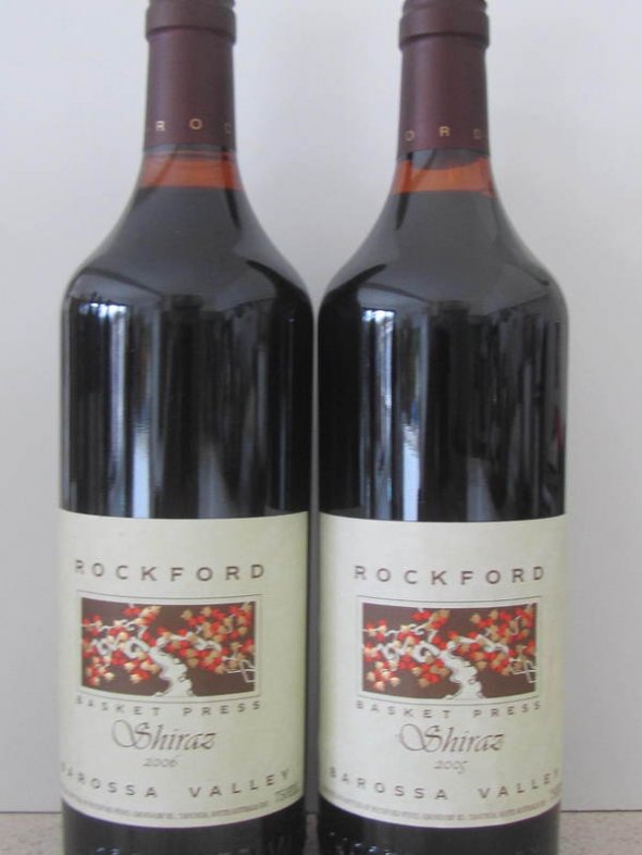 Rockford Basket Pressed Shiraz 2005 & 2006 ( 2 bottles )