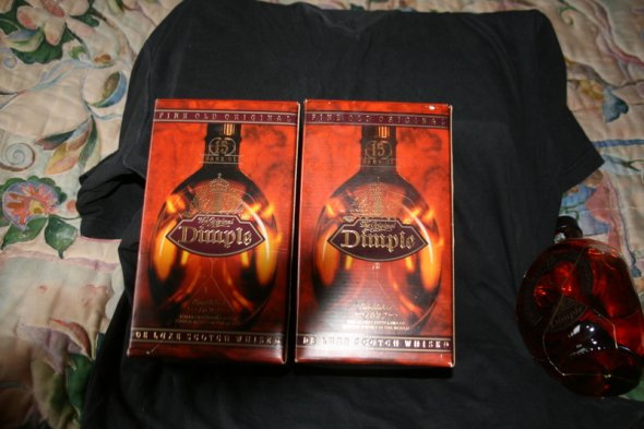 2 Bt of 15 Years  old Dimple De Luxe Scotch Whisky 1 Litre Each