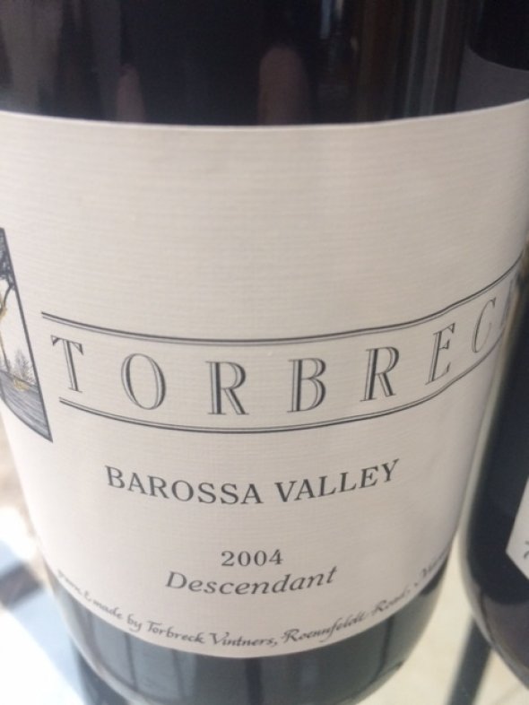 Torbeck The Descendant Shiraz Viognier Barossa Valley 2004 - 98 Pts Parker x 2 Bottles