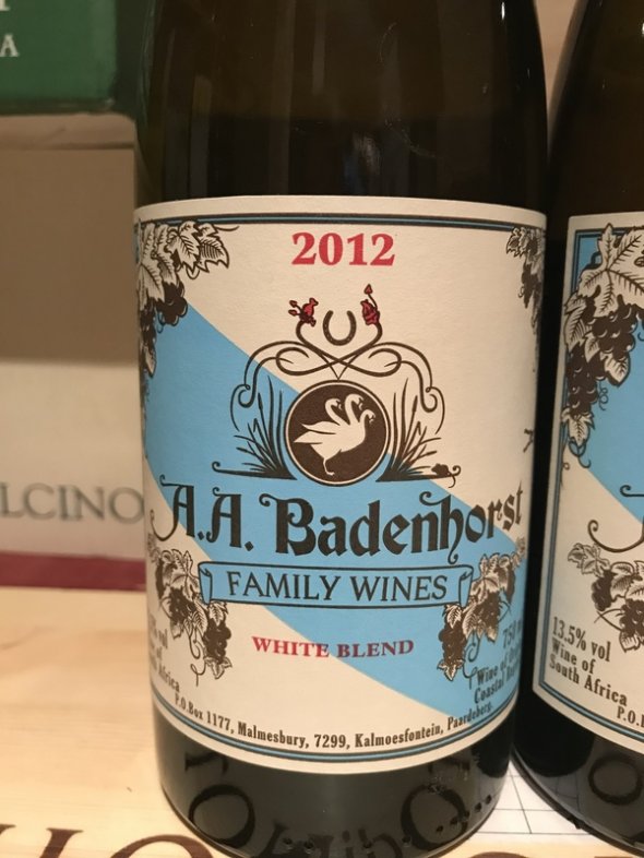 AA Badenhorst Family Wines White Blend 2012