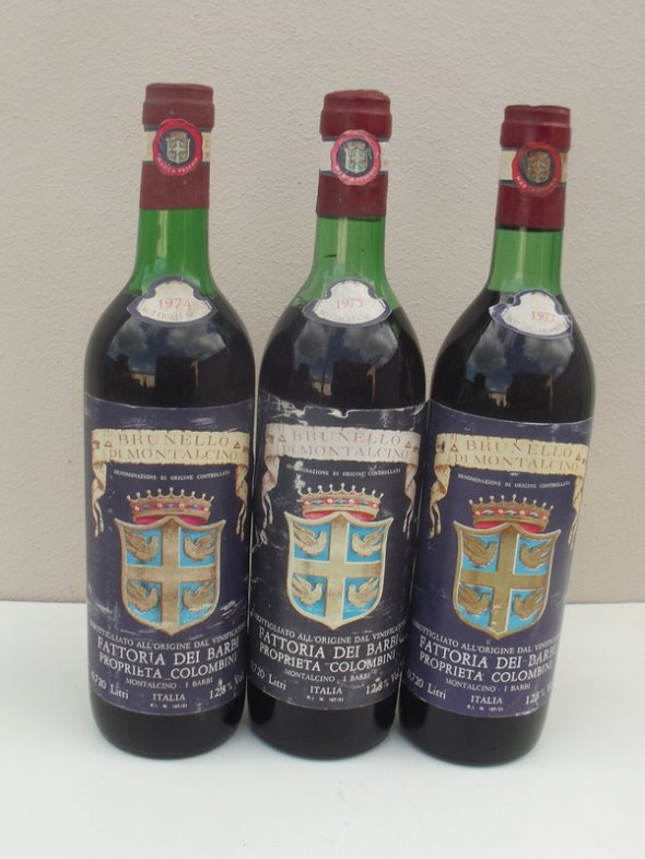 1974, 1975 & 1977 BRUNELLO DI MONTALCINO