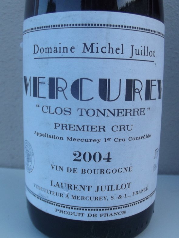 2004 MERCUREY "Clos Tonnerre" Premier Cru. HALVES