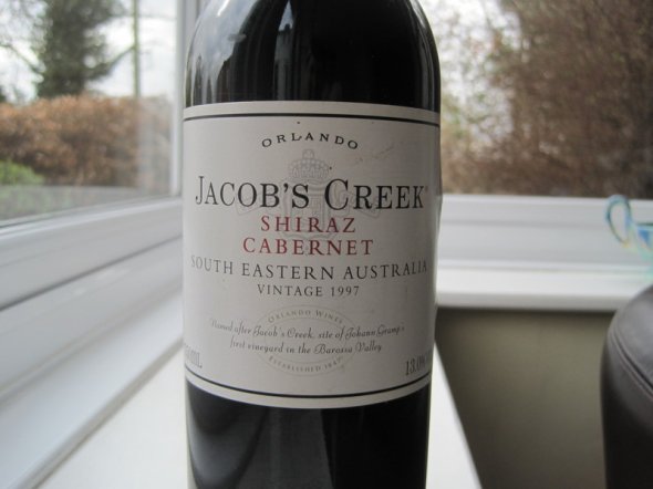 Jacob's Creek Shiraz-Cabernet 1997, South Eastern Australia