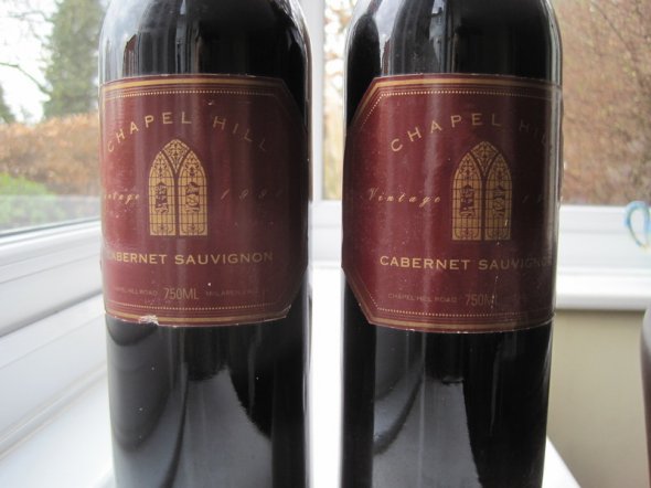 Cabernet Sauvignon 1990 Chapel Hill , McLaren Vale (JO 94)