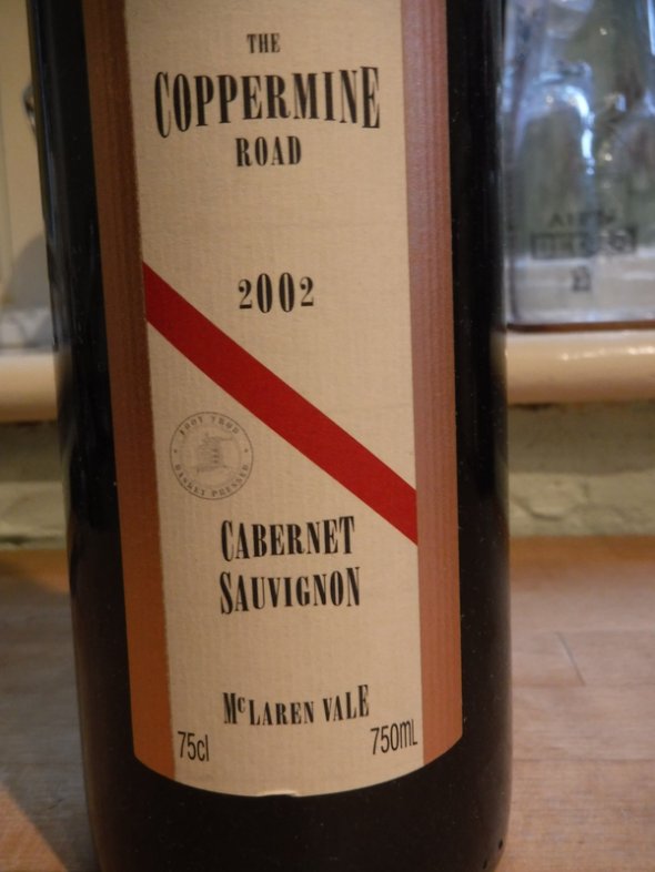 2002 Coppermine Road, Cabernet Sauvignon, D'Arenberg