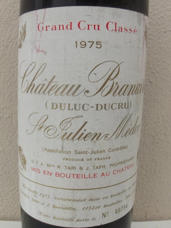 1975 Château BRANAIRE DUCRU / St Julien 4th Growth