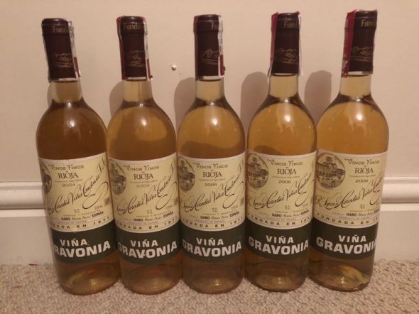 5x R. L&oacute;pez de Heredia Rioja Reserva Vi&ntilde;a Gravonia (White) 2x 2004, 1x 2005, 2x 2006