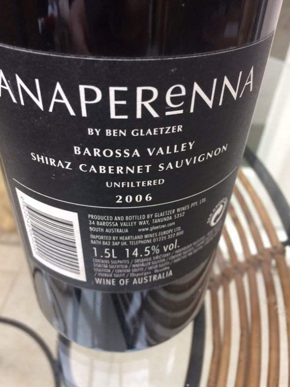 Glaetzer Anaperenna Godolphin 2006 Shiraz Cabernet MAGNUM