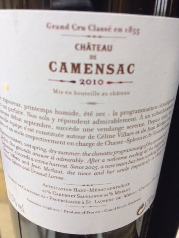 2010 Bordeaux Selection (D'Armailhac, Pibran, Camensac)