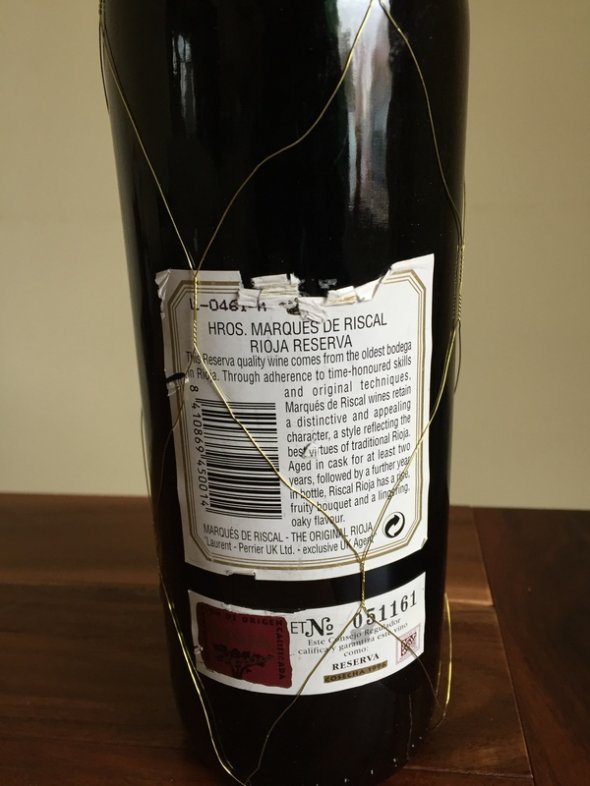Marques de Riscal Elcigo Rioja Reserva 1996