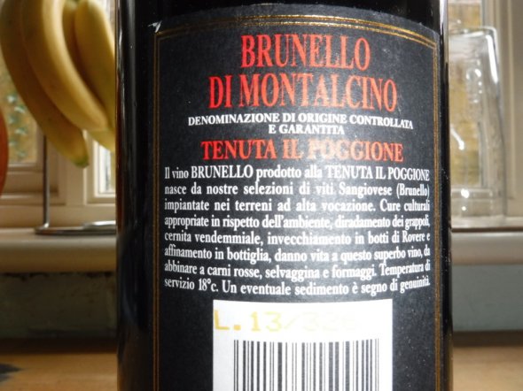 2009 Brunello di Montalcino, IL Poggione