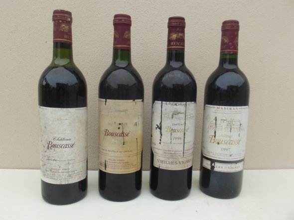 1987, 1990, 1996 & 1997  Ch&acirc;teau Bouscasse / Madiran "Vieilles Vignes"