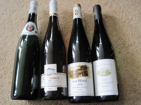 4 x Quality German Riesling Kabinett 2009
