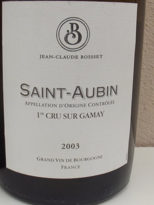 2003 SAINT-AUBIN 1er Cru Sur Gamay / J-Cl Boisset