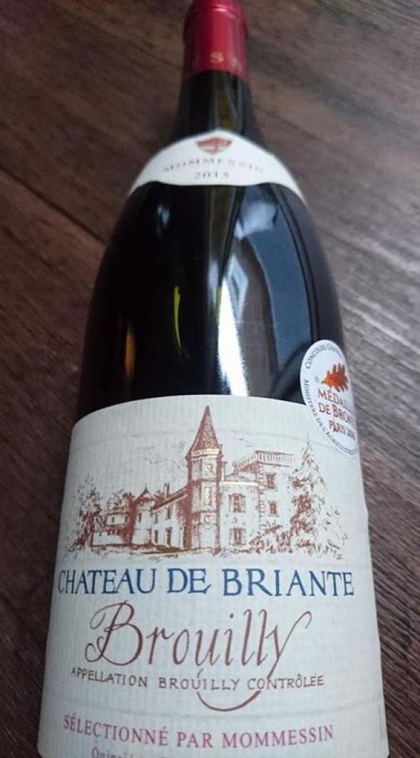 2015 Brouilly Briante Beaujolais (Gold-Winner 2016)