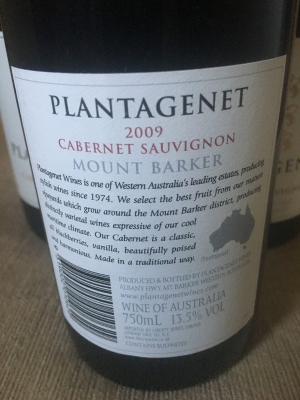 2009 Plantagenet Mount Barker Cabernet Sauvignon - No Reserve
