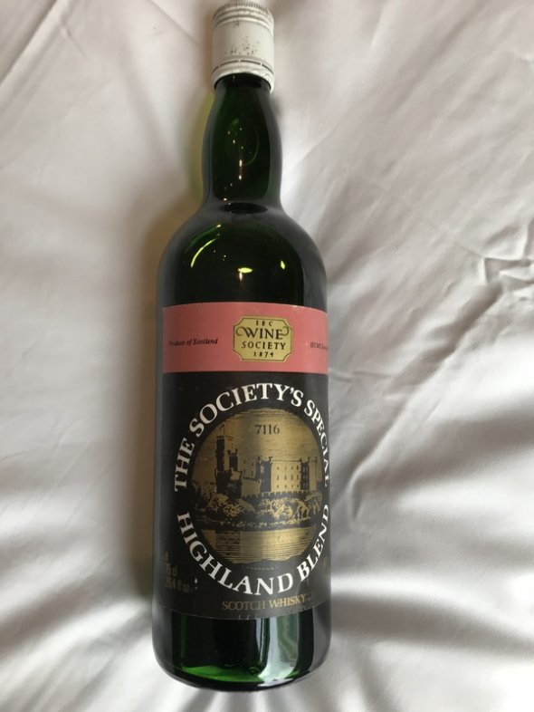 1960's bottling - The Society’s Special Highland Blend whisky - rare !