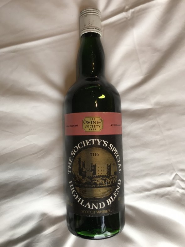 1960's bottling - The Society’s Special Highland Blend whisky - rare !