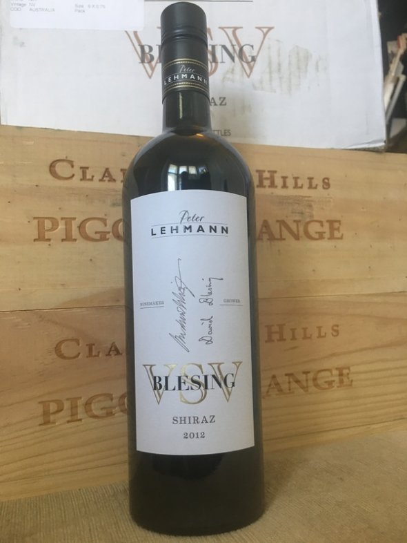 2012 Peter Lehmann VSV Blesing Shiraz (JH 96 points) - No Reserve