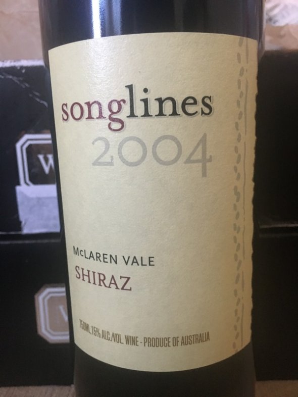 2004 Songlines McLaren Vale Shiraz (JH 93 pts) - No Reserve