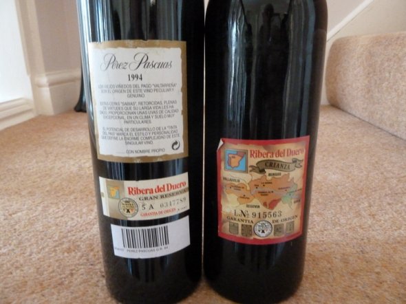Pesquera Cosecha Especial 1986 : Perez Pascuas ( Pedrosa ) Gran Selection 1994: