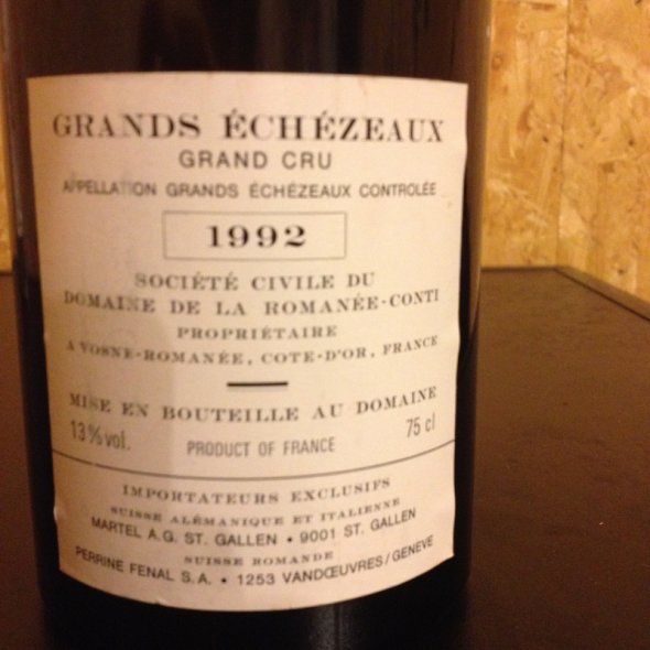 DRC Grands Echezeaux 1992