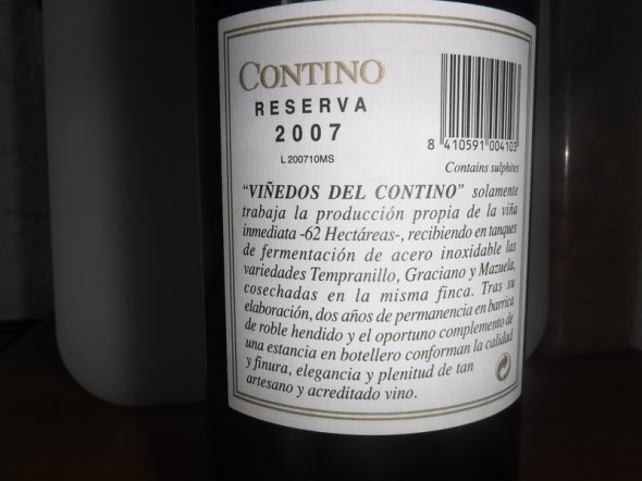 2007 Contino Reserva Rioja, Magnum