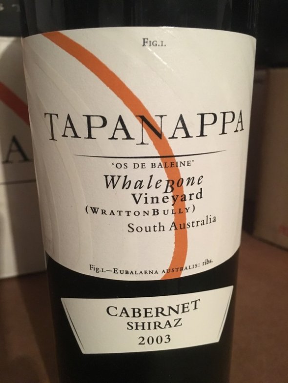 2003 Tapanappa Whalebone Vineyard Cabernet Shiraz - No Reserve