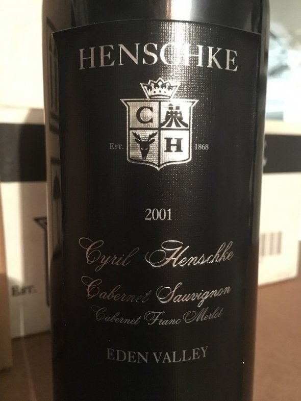 2001 Henschke "Cyril Henschke" Cabernet Sauvignon Merlot Cabernet Franc
