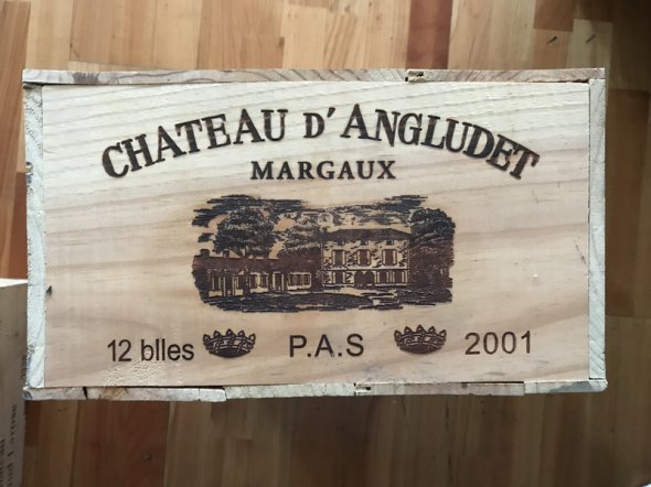 Lot 1. Chateau d'Angludet 2001 (12 bottle OWC)