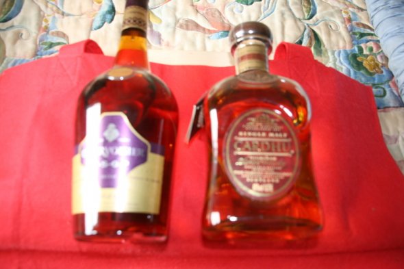 1 Bottle of CURVOISIER VSOP TRIPPLE OAK 1LT 1 CARDHU SINGLE MALT 1 LT
