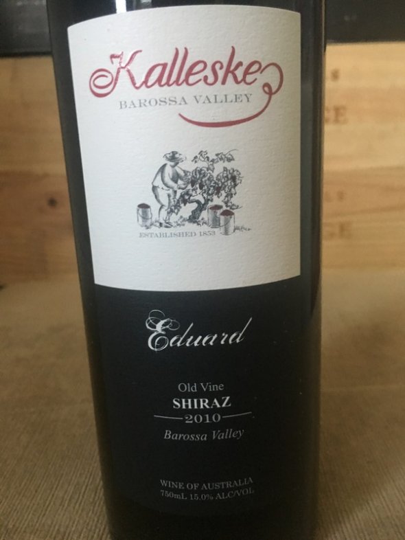 A Pair of Kalleskes: "Eduard" Old Vine Shiraz - 2009 & 2010 (JH 96 & 94 pts) - No Reserve