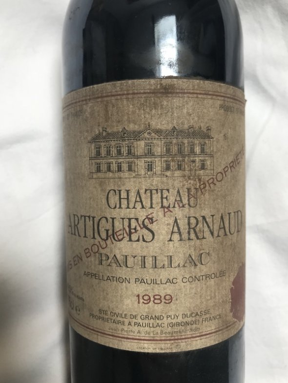 1989 Artigues Arnaud - Pauillac